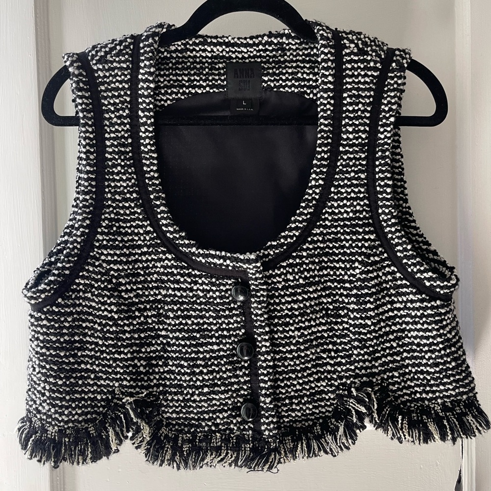 Anna Sui Mod Tweed Vest